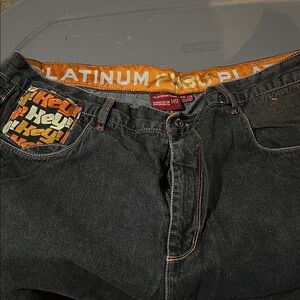 FUBU Men's Dark Gray Relaxed Jeans sz 46 -34